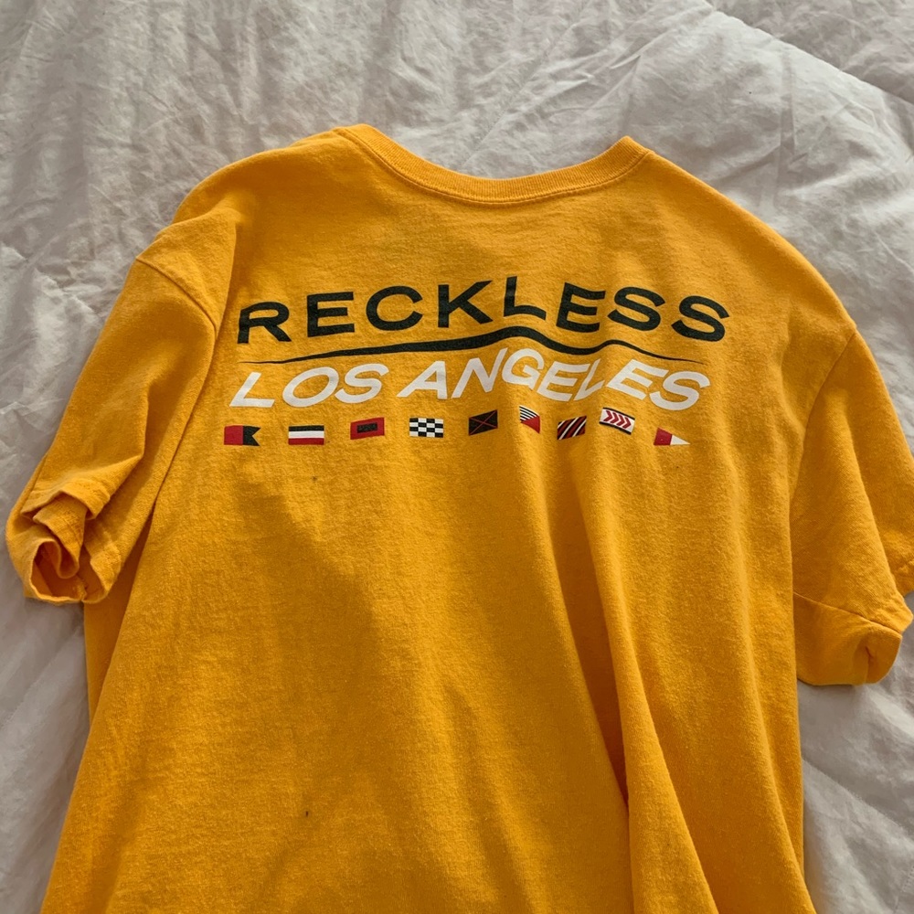 yellow young and reckless tshirt